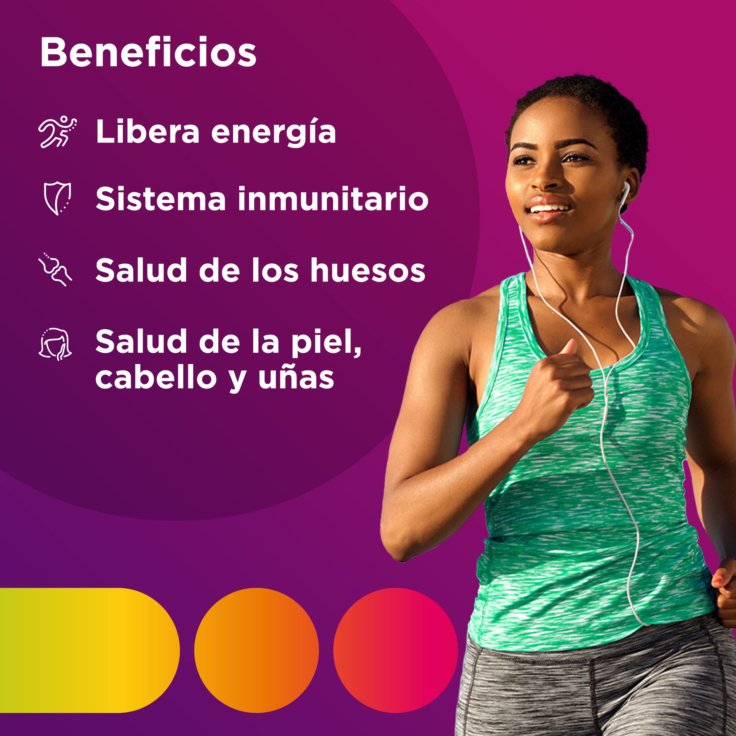 Multicentrum Mujer Complemento Alimenticio Multivitamínico y Multimineral Para Mujeres, Con Vitamina C y Zinc, Sin Gluten, 100 Comprimidos