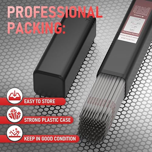 Miniatura 4 de YESWELDER E7018 332 "(2.5lb)+18 "(2.5lb) Electrodos de varilla de soldadura de acero al carbono, varillas de soldadura de doble especificación