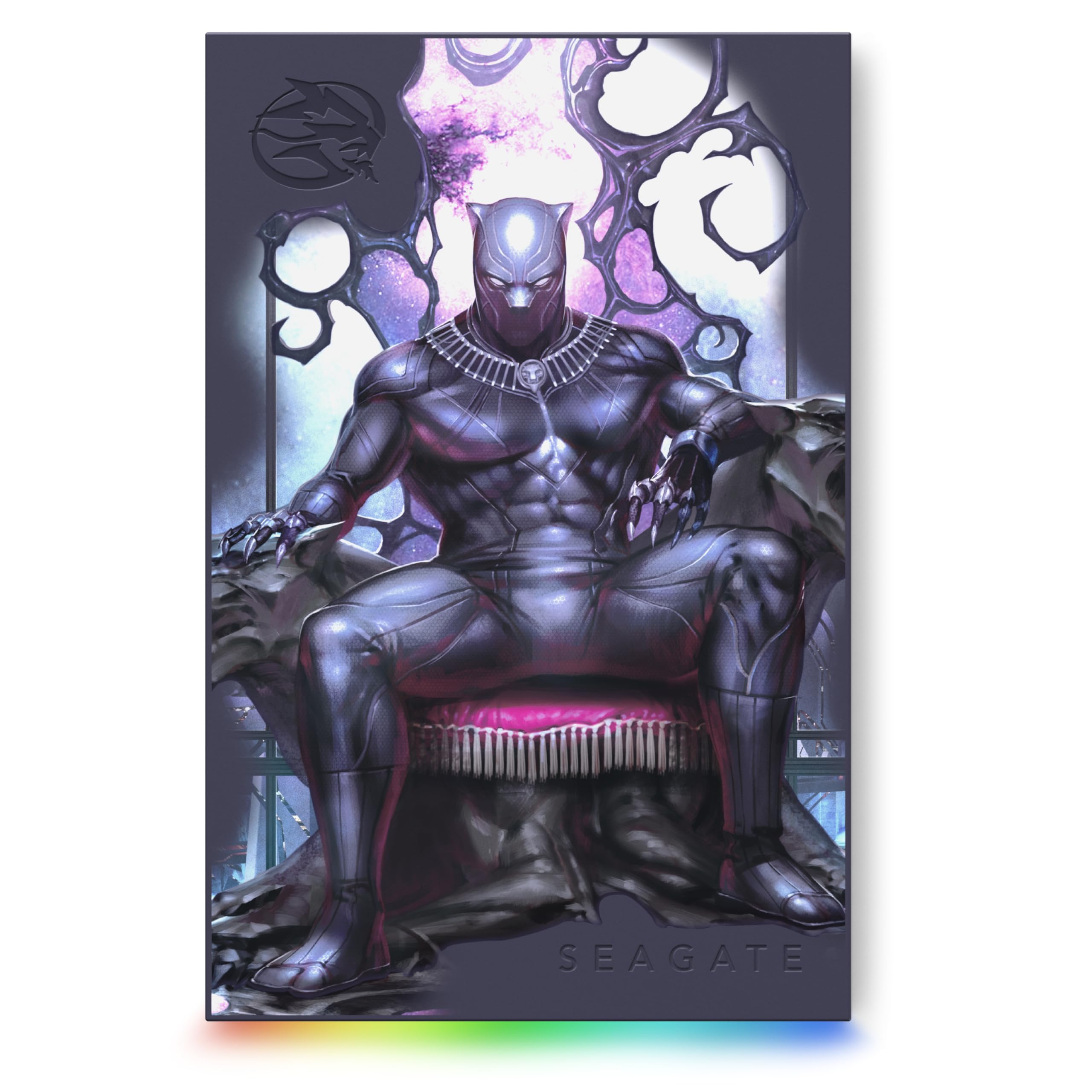 FireCuda King of Wakanda SE 2TB External Hard Drive USB 3.2 RGB light For PC,Mac,PlayStation,Xbox-STLX2000400