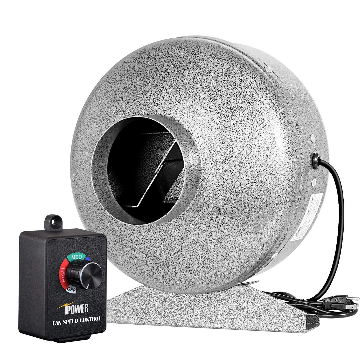 Amazon.com: iPower 4 吋190 CFM 直排通風HVAC 通風機排氣扇可變調節器