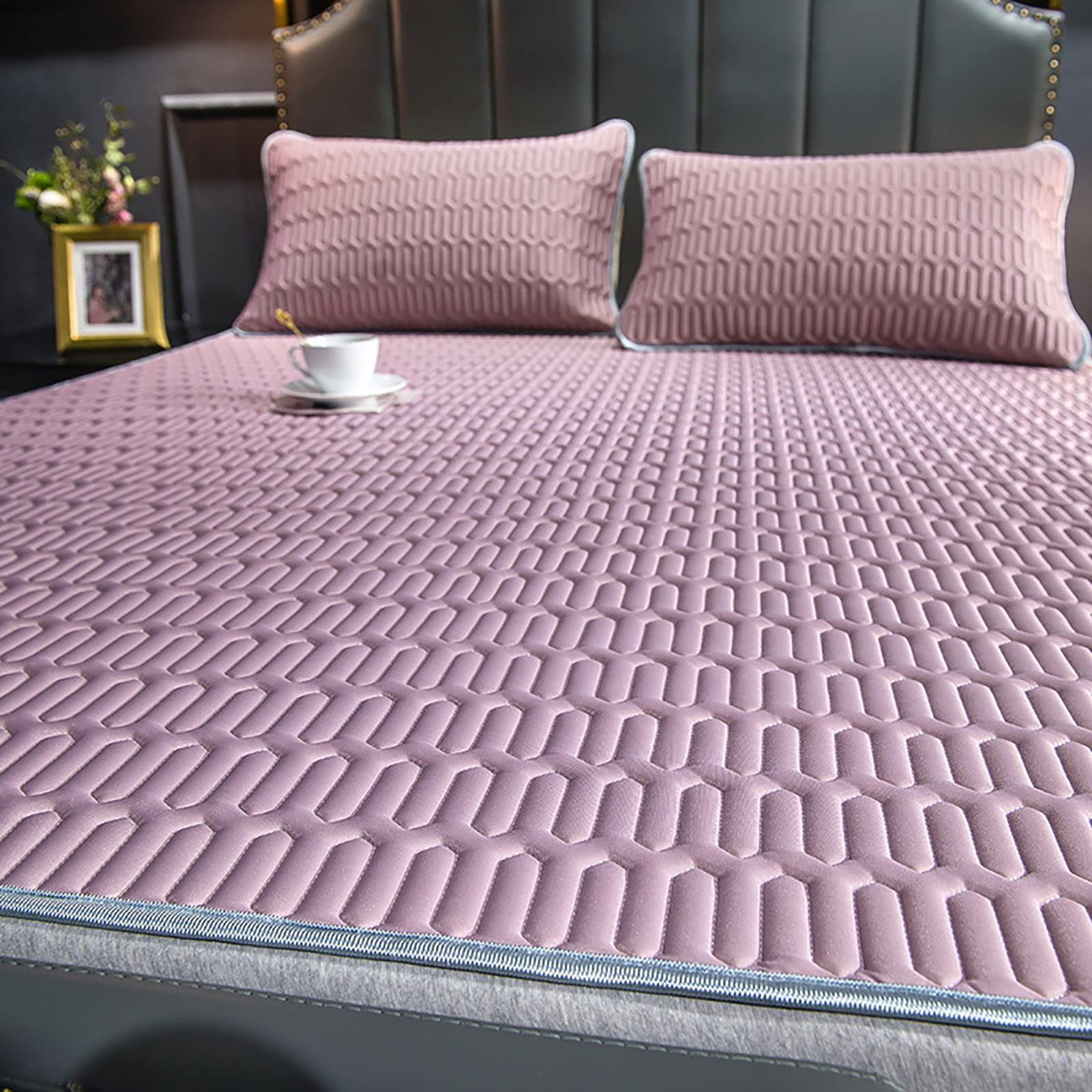 Alfombra de enfriamiento de seda de hielo de 150x200cm con funda de almohada