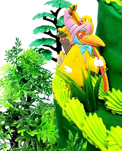 Miniatura 4 de Robin Hood - Juego de decoración para pastel de cumpleaños con el príncipe Juan, criada Marian y accesorios decorativos (diseño único)