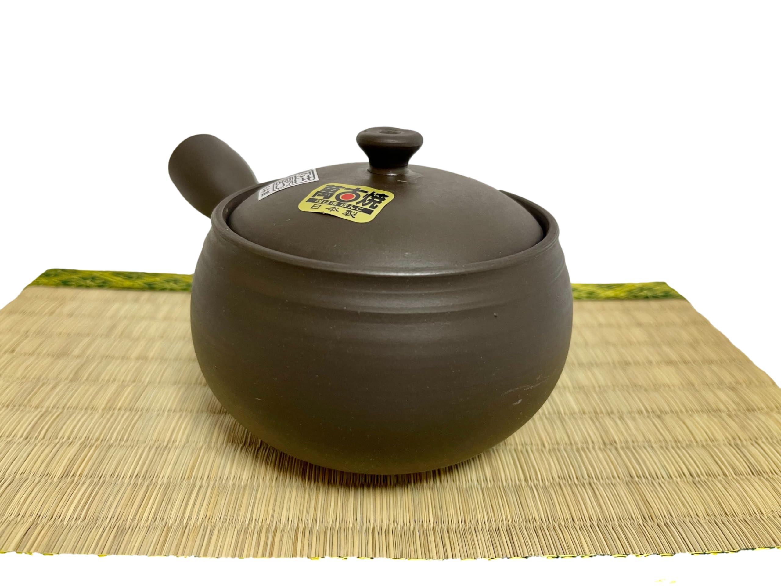 Japanische Teekanne Banko-yaki (ware) kyusu 300 ml schwarzer Ton TR57208 aus Japan