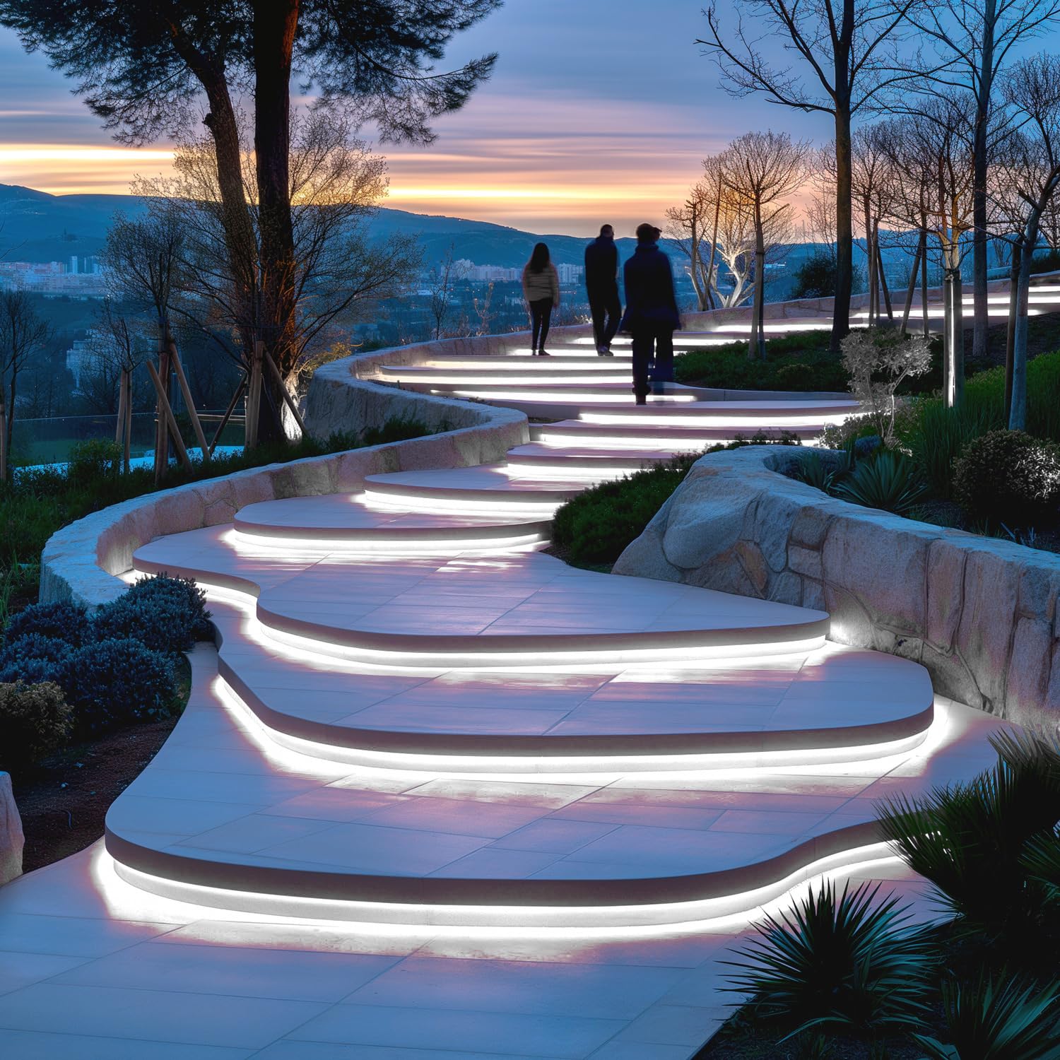 LEDKIA LIGHTING Tira LED Regulable 220V SMD 60 LED/m BOBINA 50m 6W/m 600lm/m Ancho 12mm Corte 20cm IP65 Blanco Neutro