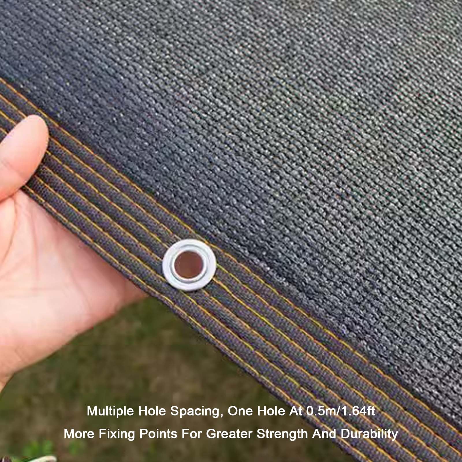 Vela de Sol de 4x5 m, Red de protección Solar para Uso Exterior con Ojales, Resistente a la Humedad, Incluye Cuerda Gratis, Ideal para balcón, terraza y jardín (tamaño: 5x10 m)
