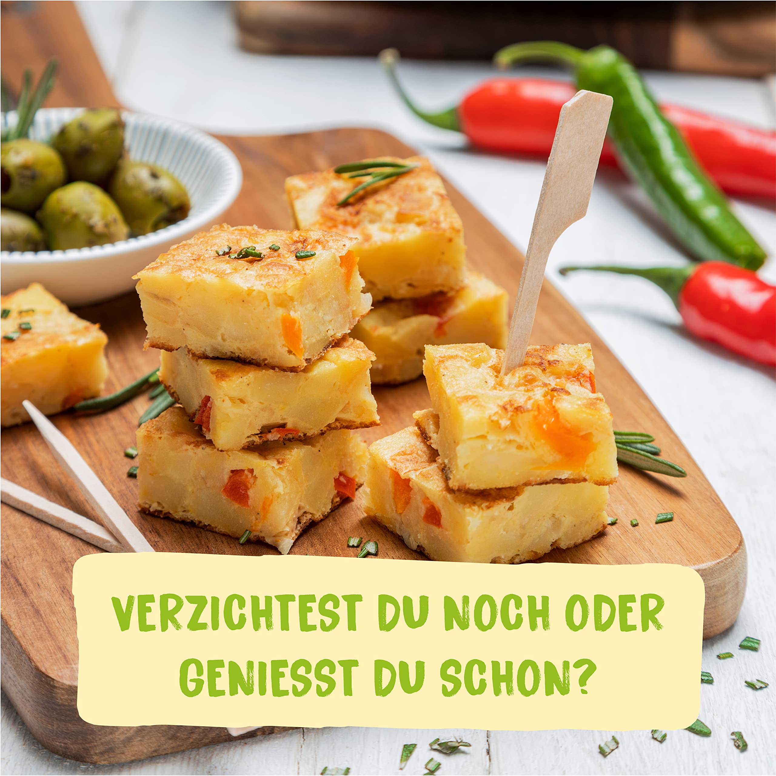 Biovegan Mein Omelett-Ersatz, pflanzlicher Ei Ersatz aus Kichererbsen, ideal für leckere Omeletts oder Spätzle, glutenfrei und vegan, 15 x 43 g (645 g)