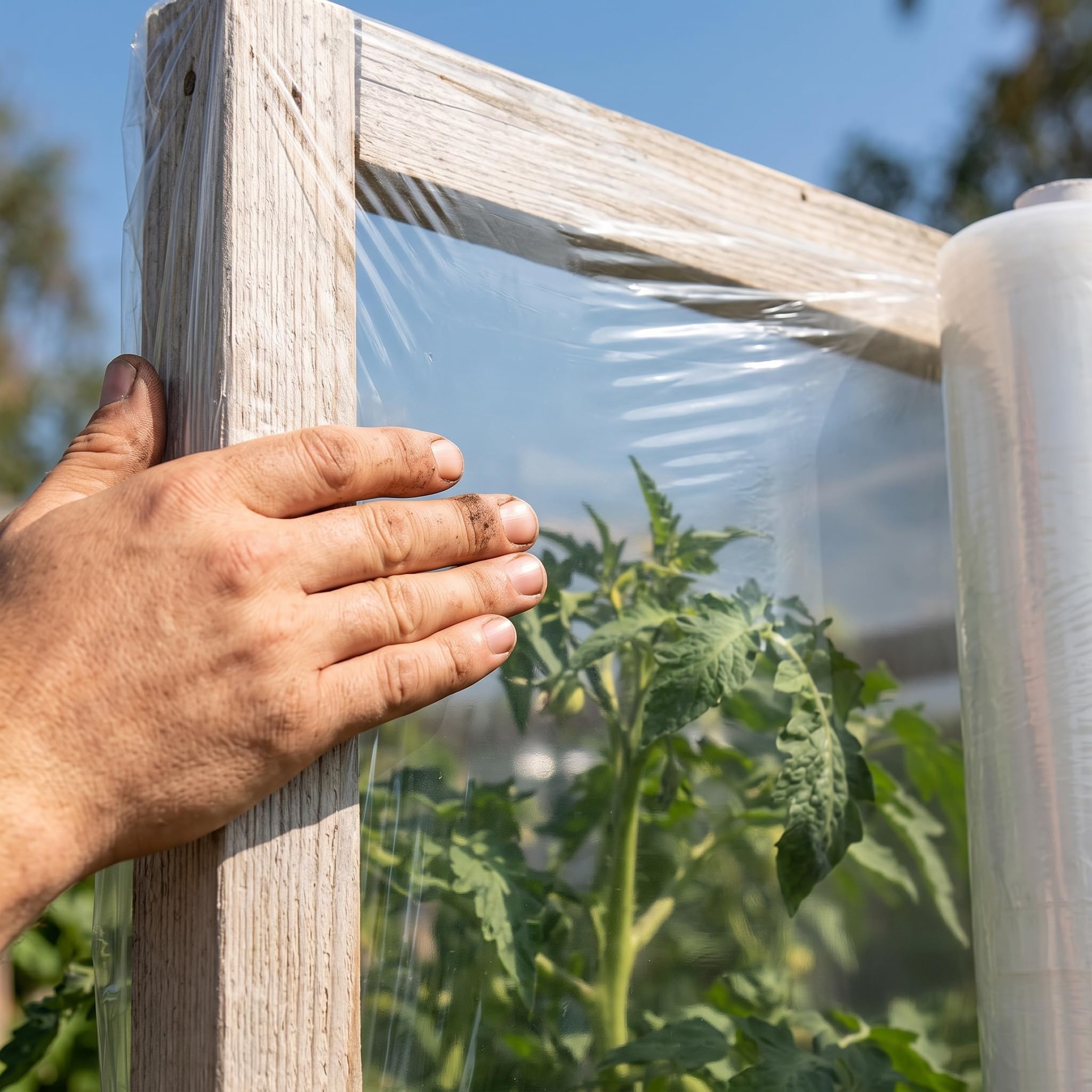 Pellicola per Polietilene, Film Trasparente per Serra Agricola, Copertura Protettiva per Giardino e Orto