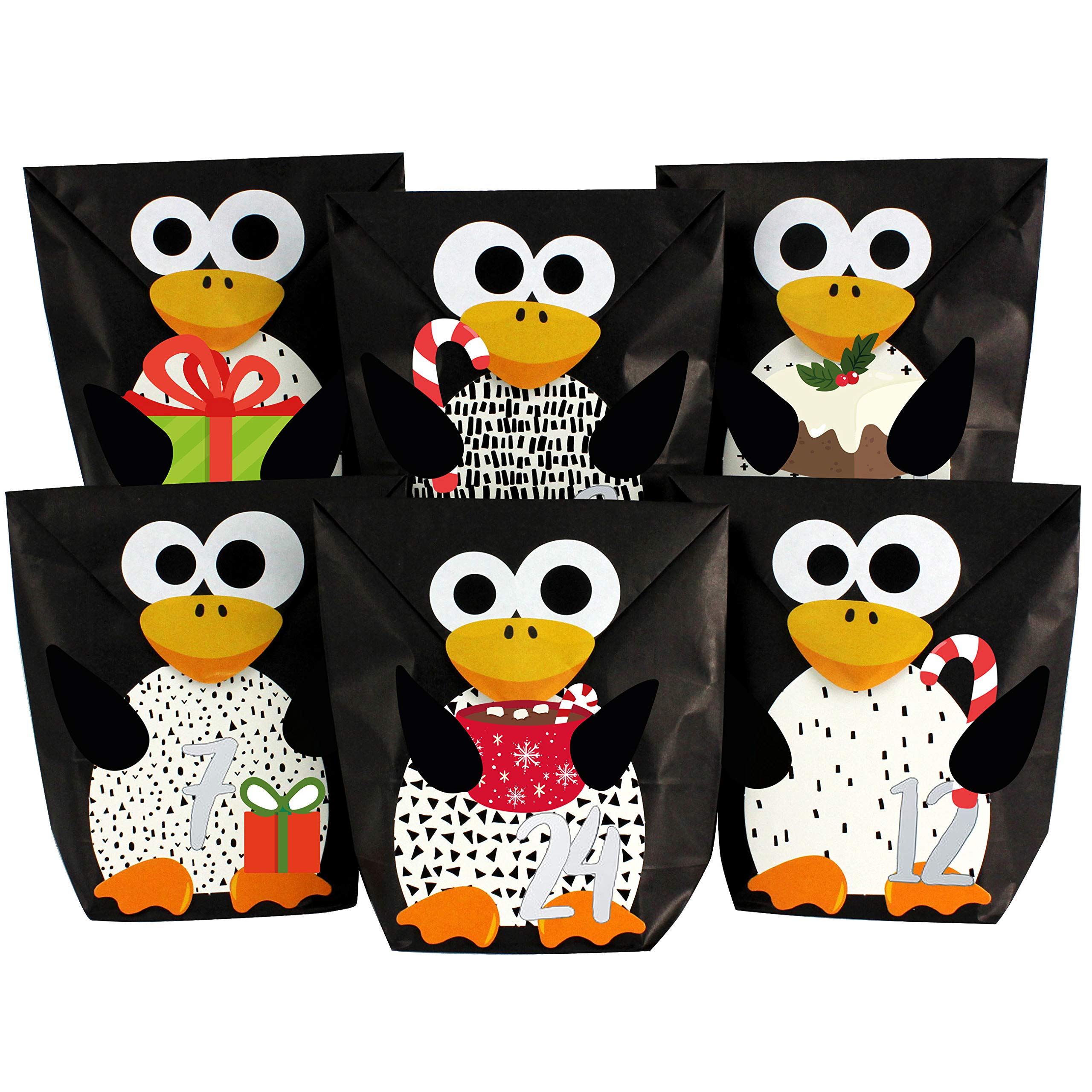 Papierdrachen Calendario de adviento DIY para Rellenar - Zorros troquelados - con 24 Bolsas de Papel marrón para Rellenar tú Mismo y Hacerlo tú Mismo - Navidad 2021 para niños. — view 10