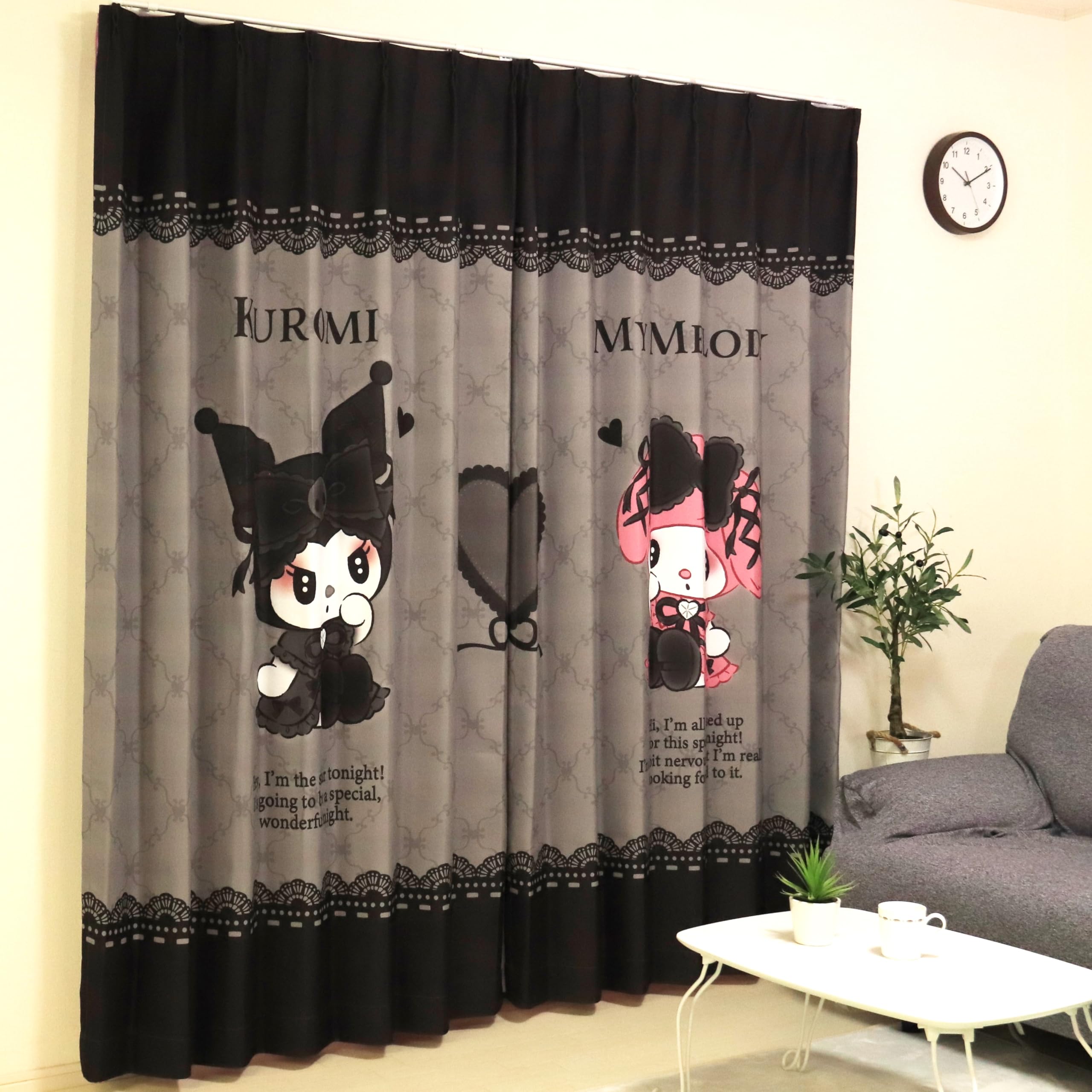 Amazon｜MORIPiLO サンリオ 遮光カーテン マイメロディ クロミ
