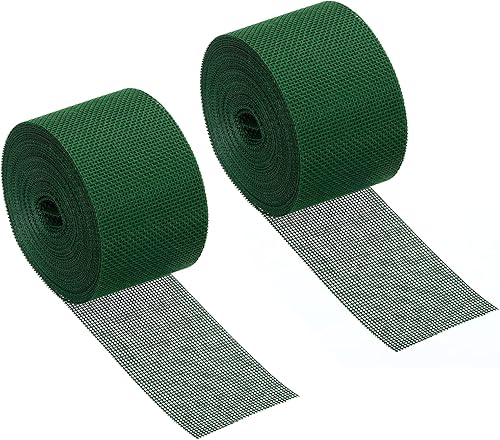 PATIKIL Cinta de tela de arpillera de 2 pulgadas de ancho, 11 yardas, paquete de 2 rollos de yute de alambre de envoltura natural para el hogar,