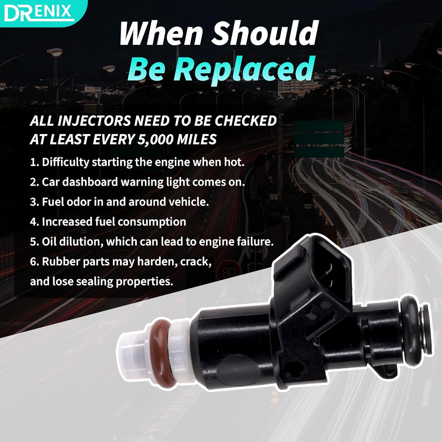 Fuel Injectors Fits For-Honda Accord 2003-2007 Odyssey 2005-2017 Pilot 2005-2011 Ridgeline 2006-2014 for-Acura MDX 2003-2006 TL 2004-2008 for-Saturn Vue 2004-2007 8001492N FJ485