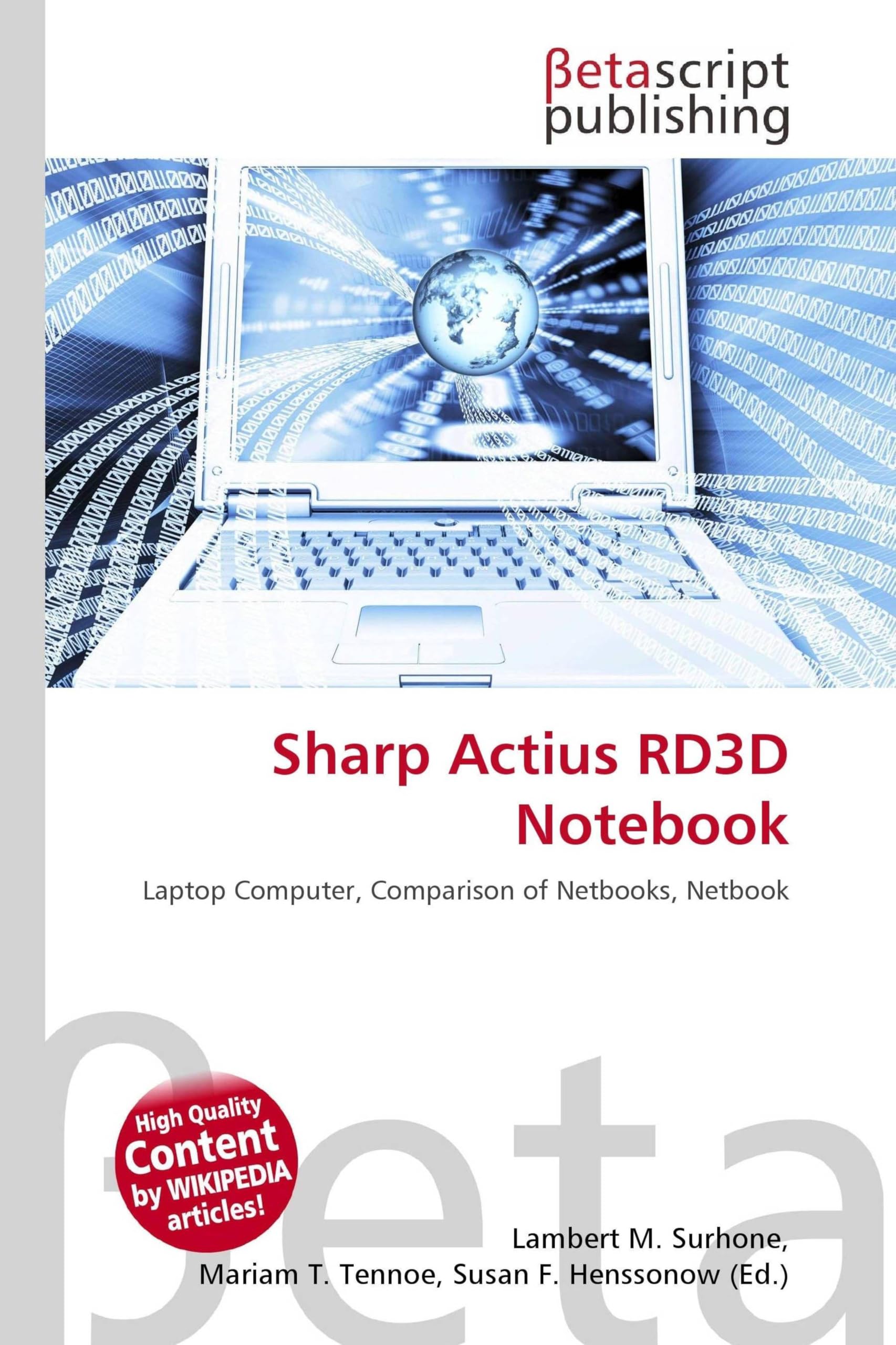 Sharp Actius RD3D Notebook: Laptop Computer, Comparison of Netbooks, Netbook