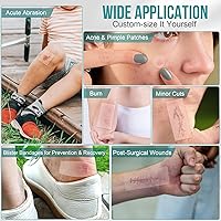 Vista 4 de Rollo hidrocoloide para el cuidado de heridas, vendajes de parche hidrocoloide con vendajes autoadhesivos, para úlceras de cama, altamente