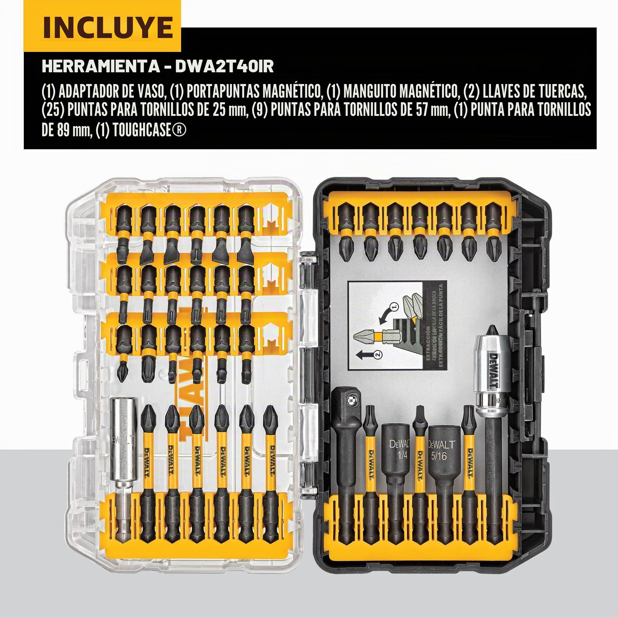 DEWALT DWA2T40IR IMPACT READY FlexTorq Screw Driving Set, 40-Piece by DEWALT