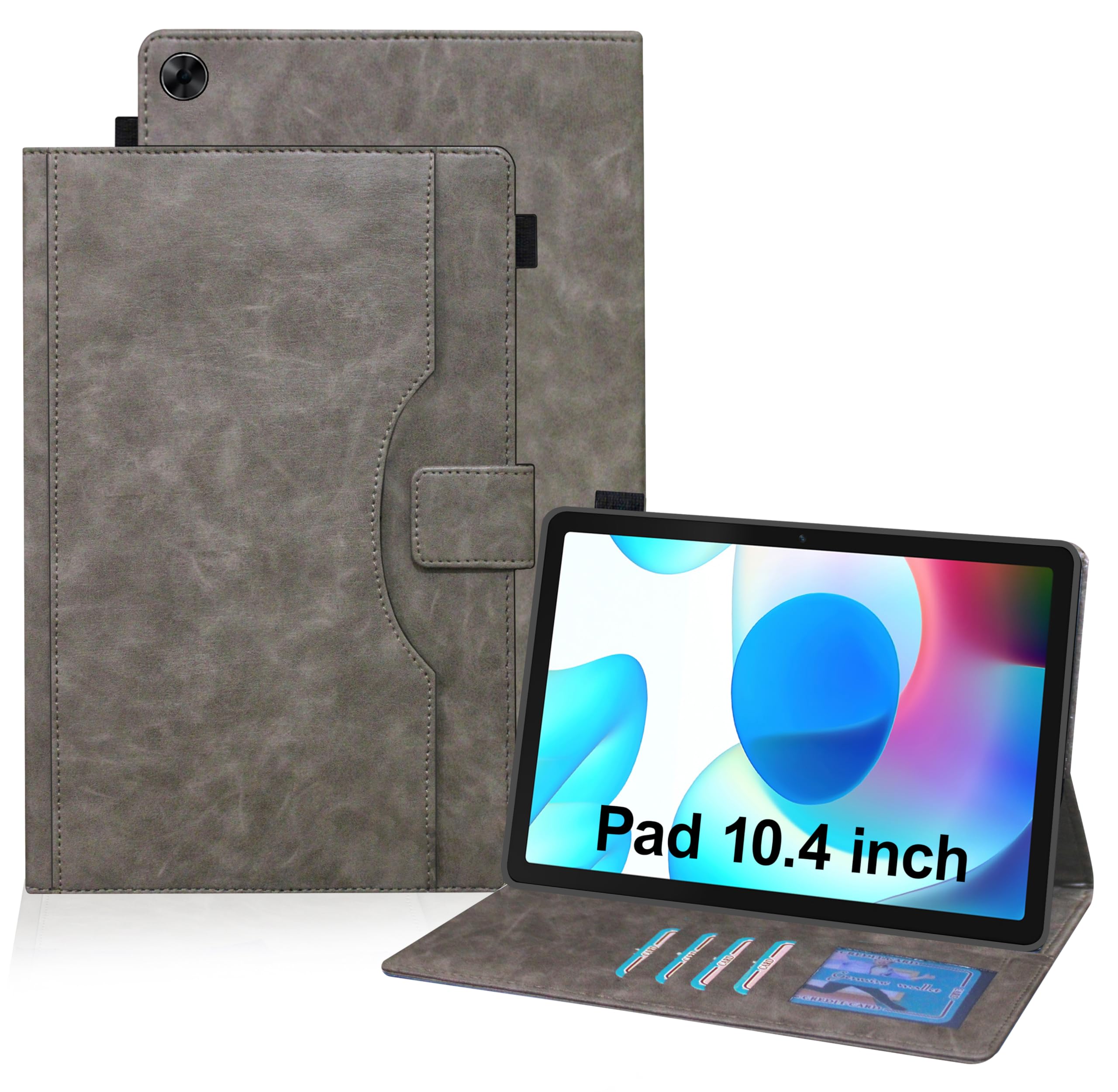 TGK Leather Business Folio Stand Cover Case for realme Pad 10.4 inch (Stone Grey) (B09PBJD3NF) Amazon Price History, Amazon Price Tracker