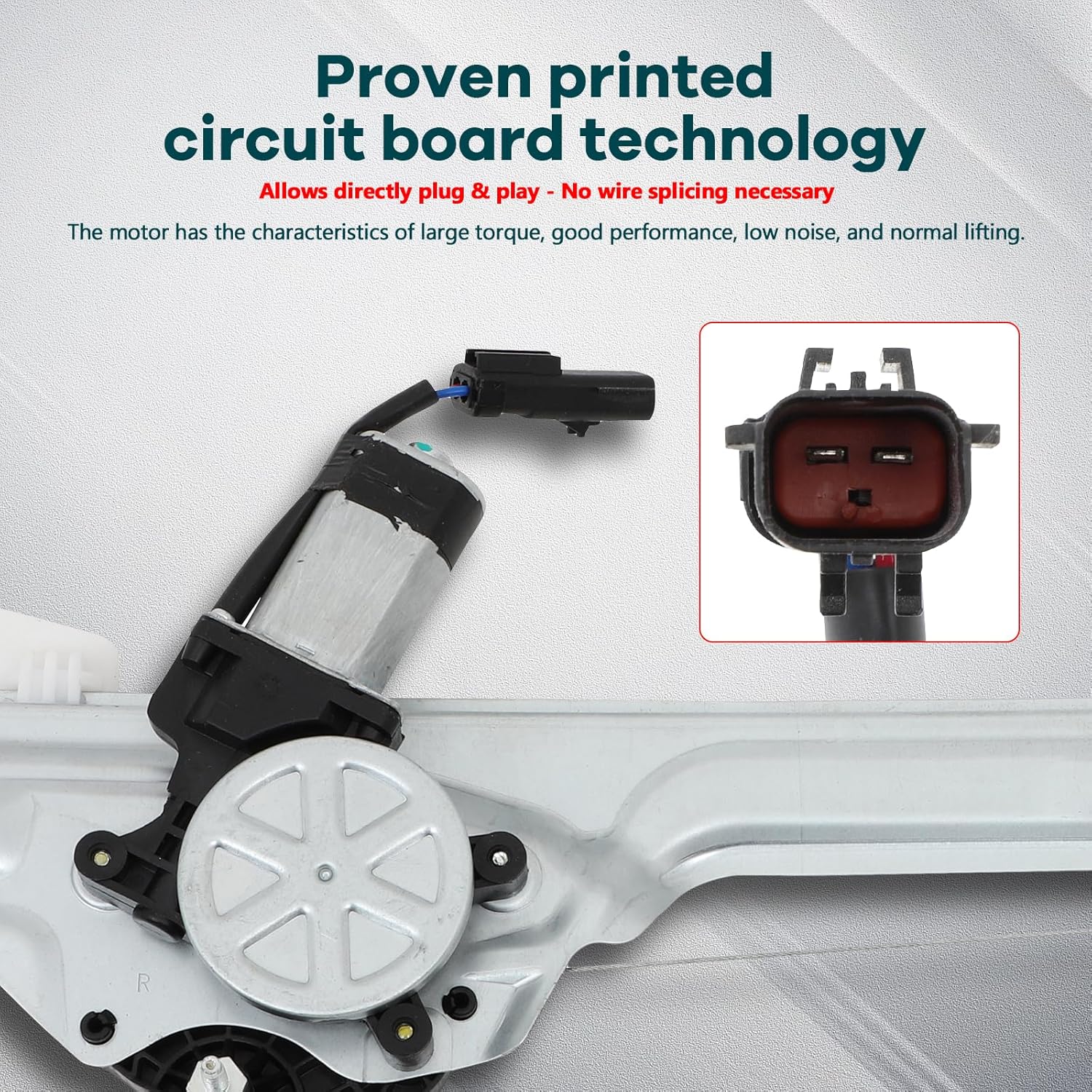 FINDAUTO Power Window Regulator with and Motor Rear Right Passenger Side fits 2016-2019 for Chevrolet Silverado 1500 2016-2019 for GMC Sierra 1500 2017-2020 for GMC Yukon XL 751-063