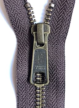 Amazon.com: YKK Open End Zip - Antique Metal Tooth/Finish
