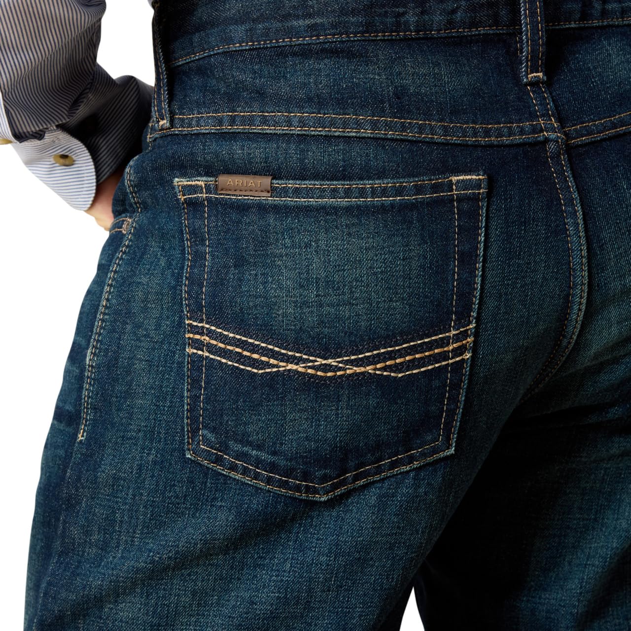 Ariat M4 Dżinsy męskie, z niskim stanem, Stretch Legacy, krój typu bootcut