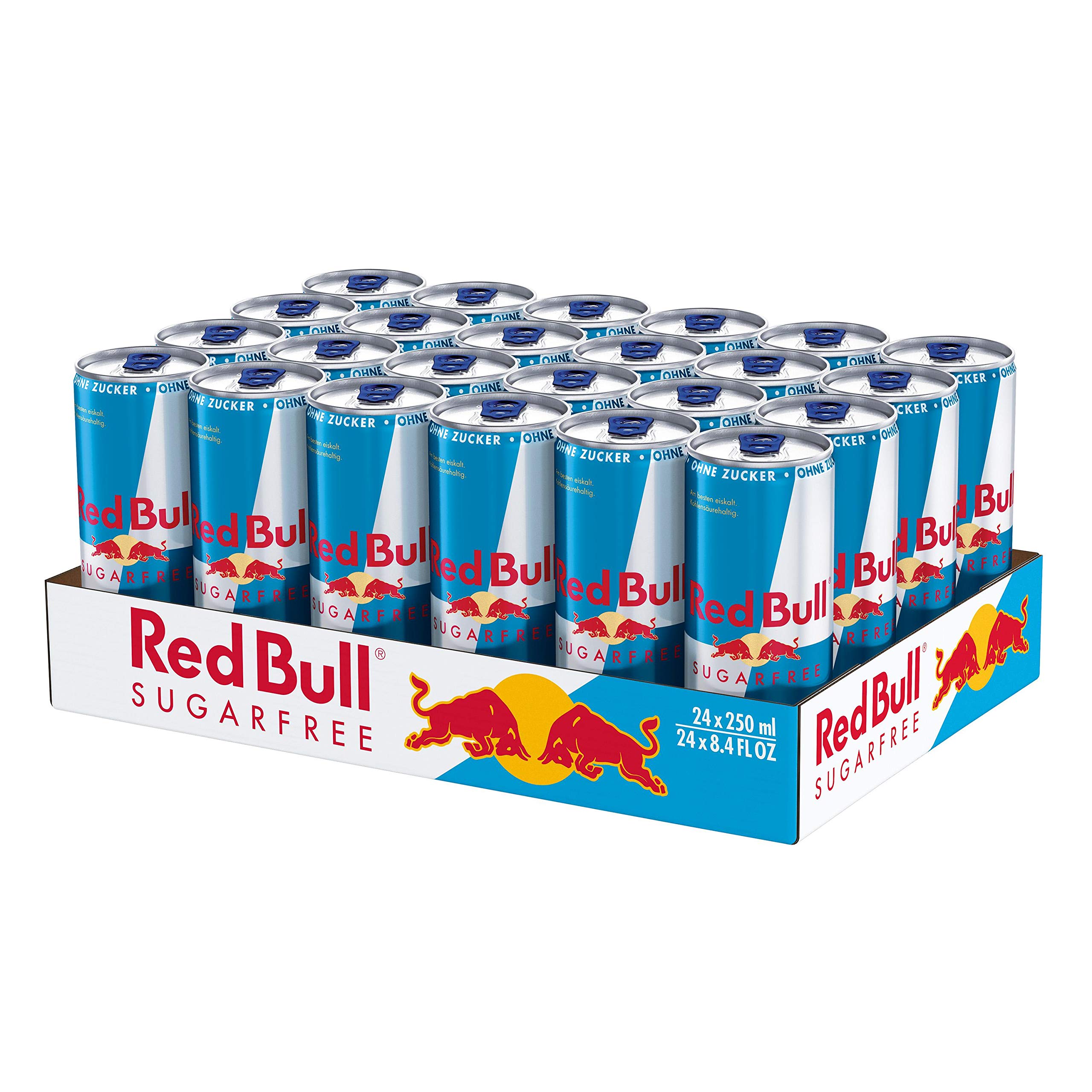 Red Bull Energy Drink Classic (24 x 250 ml) + Red Bull Energy Drink Sugarfree (24 x 250 ml), EINWEG-Dosen, Koffeinhaltiges Erfrischungsgetränke-Bundle