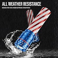 Vista 5 de RECHOO Linterna recargable, 1 unidad, luz brillante de grado militar, altos lúmenes con enfoque ajustable y 3 modos de iluminación, linterna LED