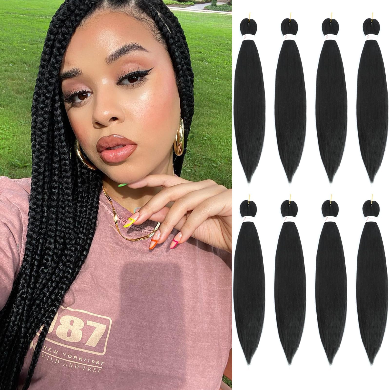 Easy Braid Pre stretched Braiding Hair Extensions