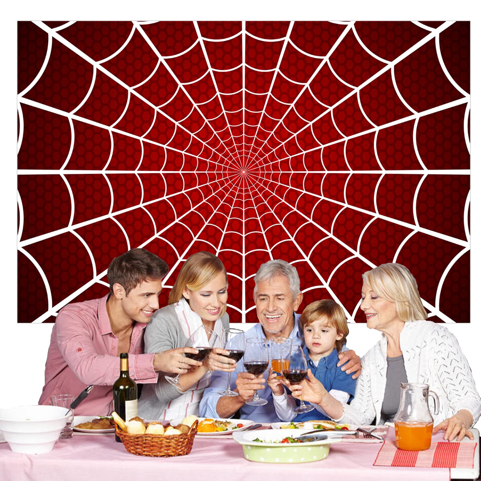 Spinnen op spinnenweb cartoon geïsoleerd | Gratis Vector