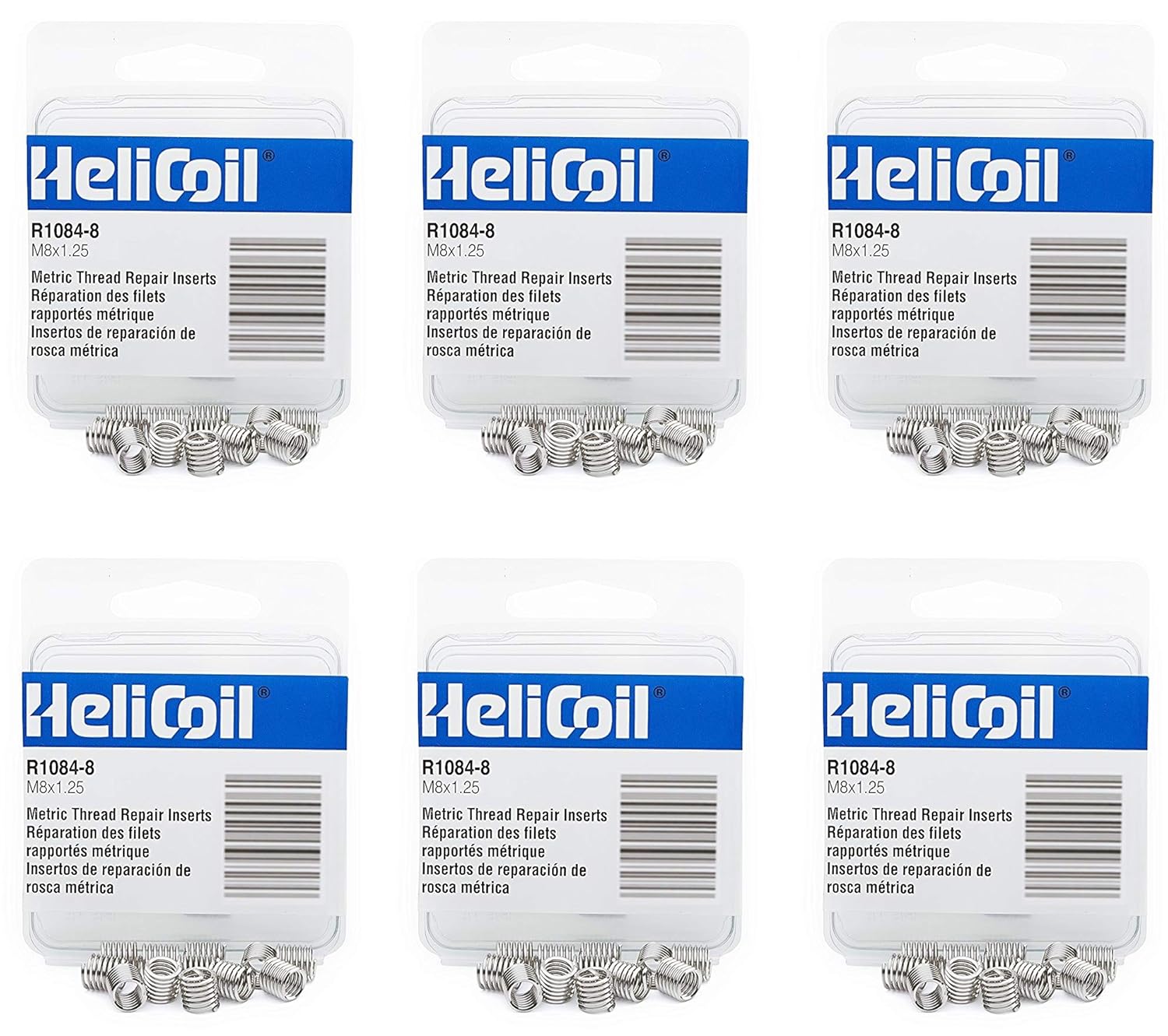 Heli-Coil R10848 M8X1.25 Inserts (6)