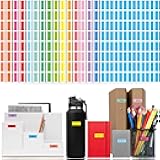 3328 Color Coding Labels, 16 Colors Blank Stickers Mini Rectangular Labels 1” x 3/8” (25 x 10mm), Colored Assorted Sticker for Marking Projects, Boxes, Jars, Storage Containers, Files