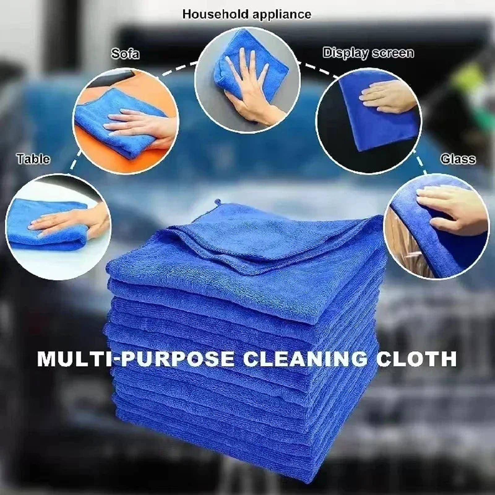 100Pcs Mikrofaser Handtücher Auto Waschen Trocknen Tuch Handtuch Haushalt Reinigungstücher Auto Detailing Poliertuch