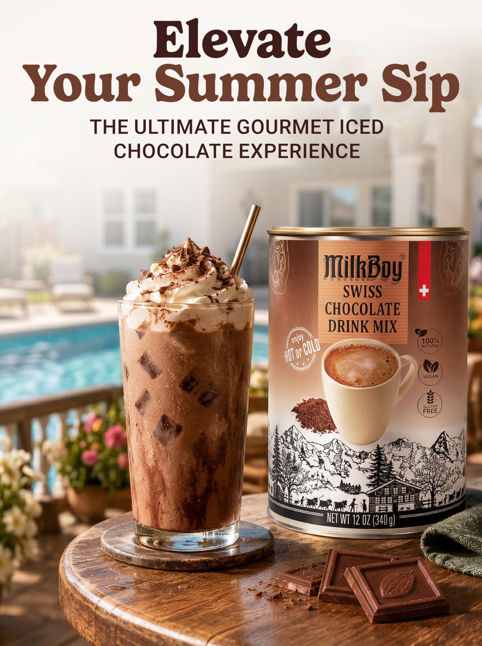Milk Bar No.6 MILKBOY ミルクボーイ Milkboy Swiss Chocolates MilkBoy Gourmet Hot Chocolate Mix - Swiss