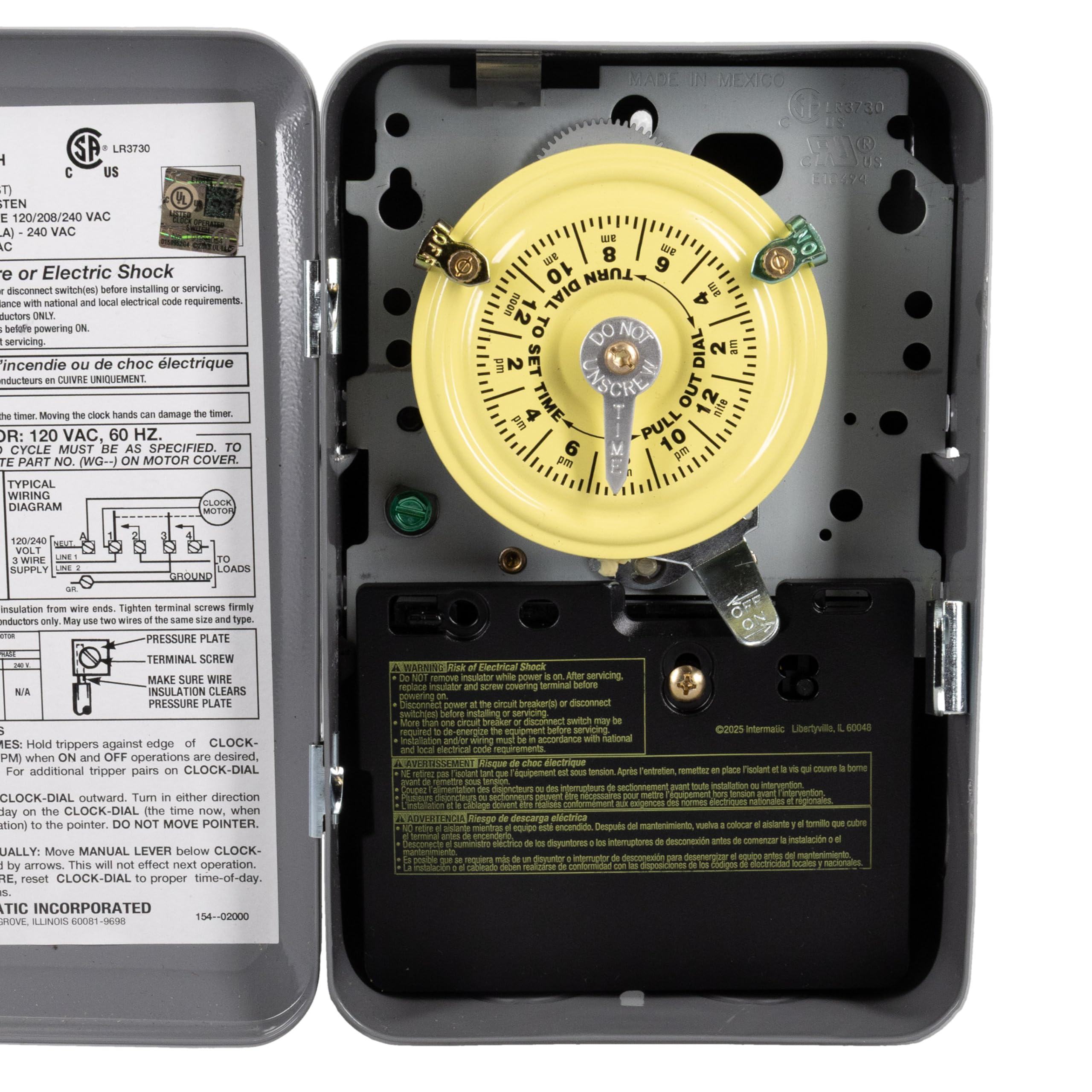 Intermatic T102 24-Hour Mechanical Time Switch - Reliable Control