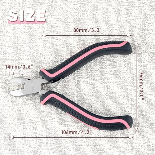 Miniatura 6 de Mini alicates de corte diagonal de 4 pulgadas, cortadores de alambre floral para flores artificiales, alicates laterales para fabricación de joyas,