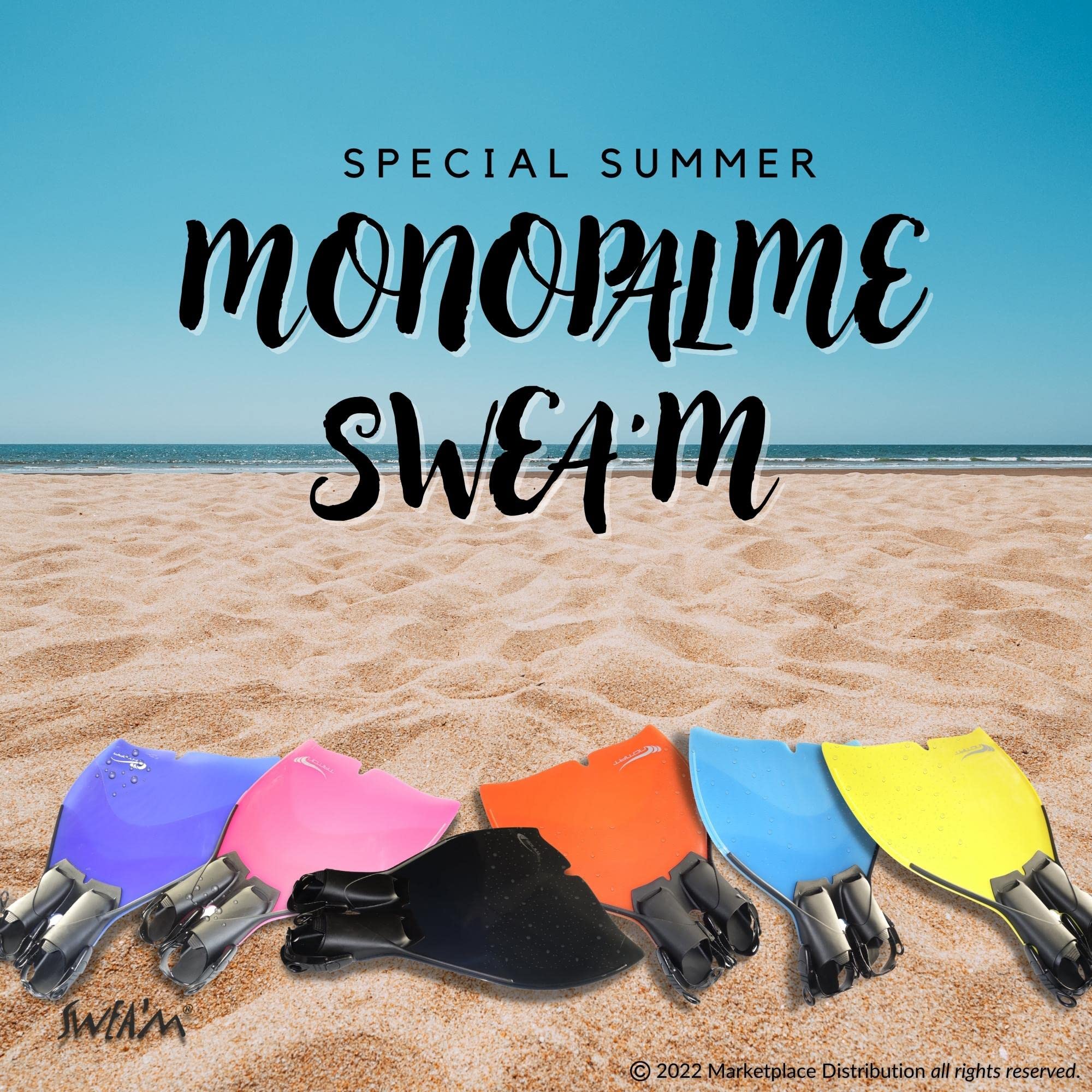 Sweam - Monopalme réglable Noire, Taille 44 - 48