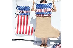 40in Giant American Flag Patriotic Christmas Stocking