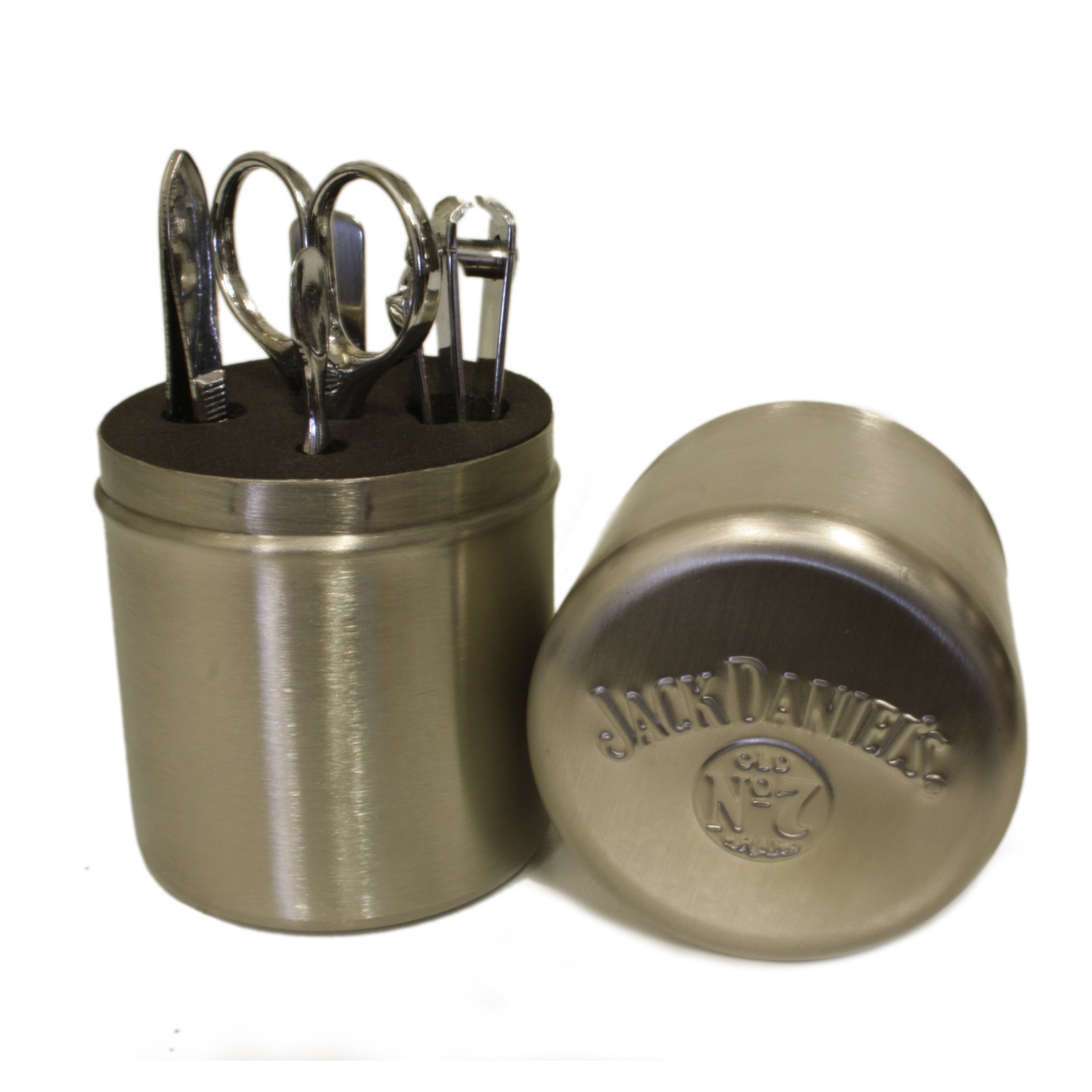 Jack Daniels Manicure Set In Metal Case