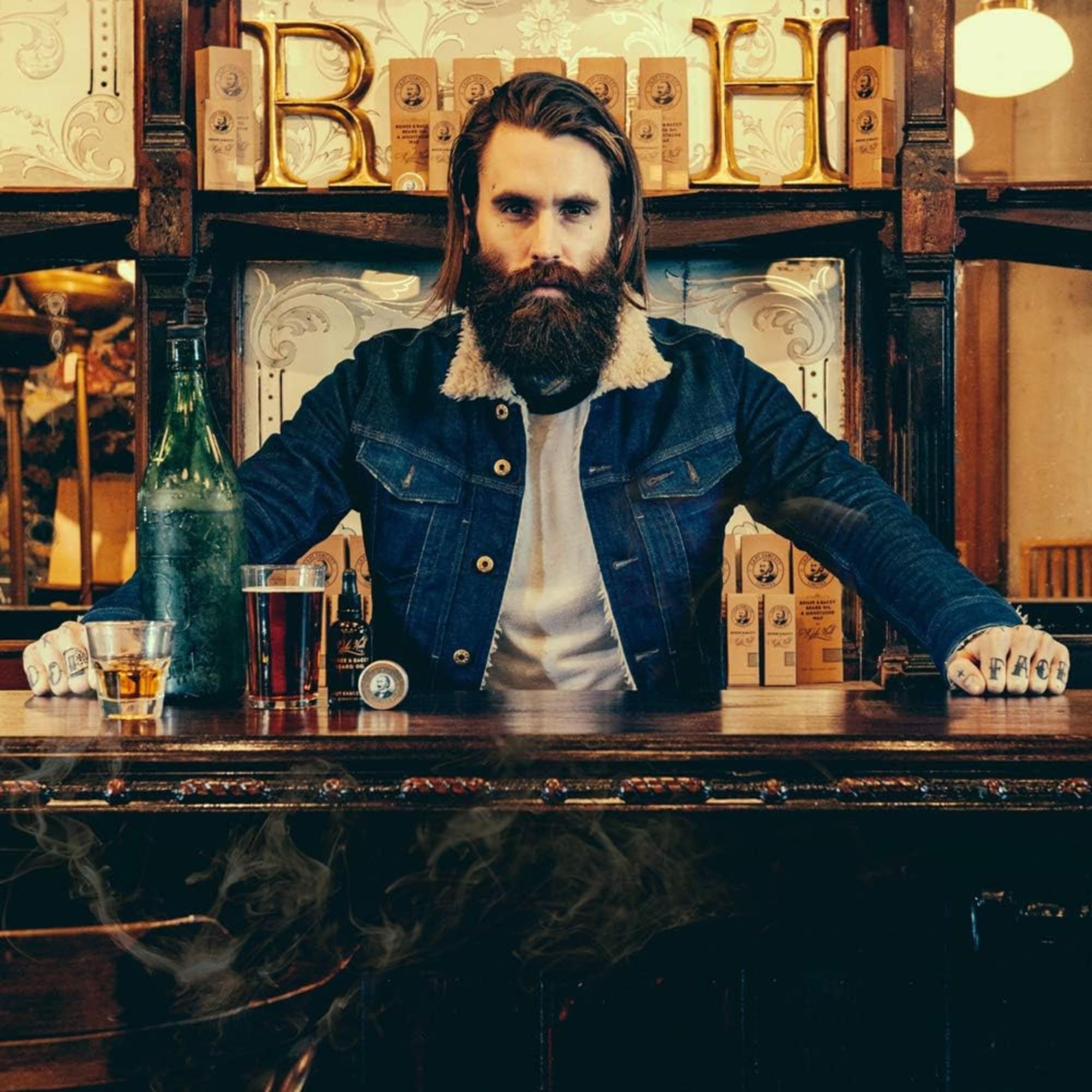 Captain Fawcett Pack Regalo Aceite y Cera Bigote Ricki Hall Booze & Baccy Captain Fawcett 400 g