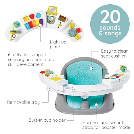 Infantino Music & Lights 3-in-1 Baby Booster Discovery Seat Grows with