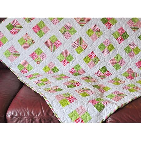 Amazon Com Designer Fabric 5 Squares Charm Pack Lime Green And Pink 56 Pcs 100 Cotton Amazon Com Designer Fabric 5 Squares Charm Pack Lime Green And Pink 56 Pcs 100 Cotton