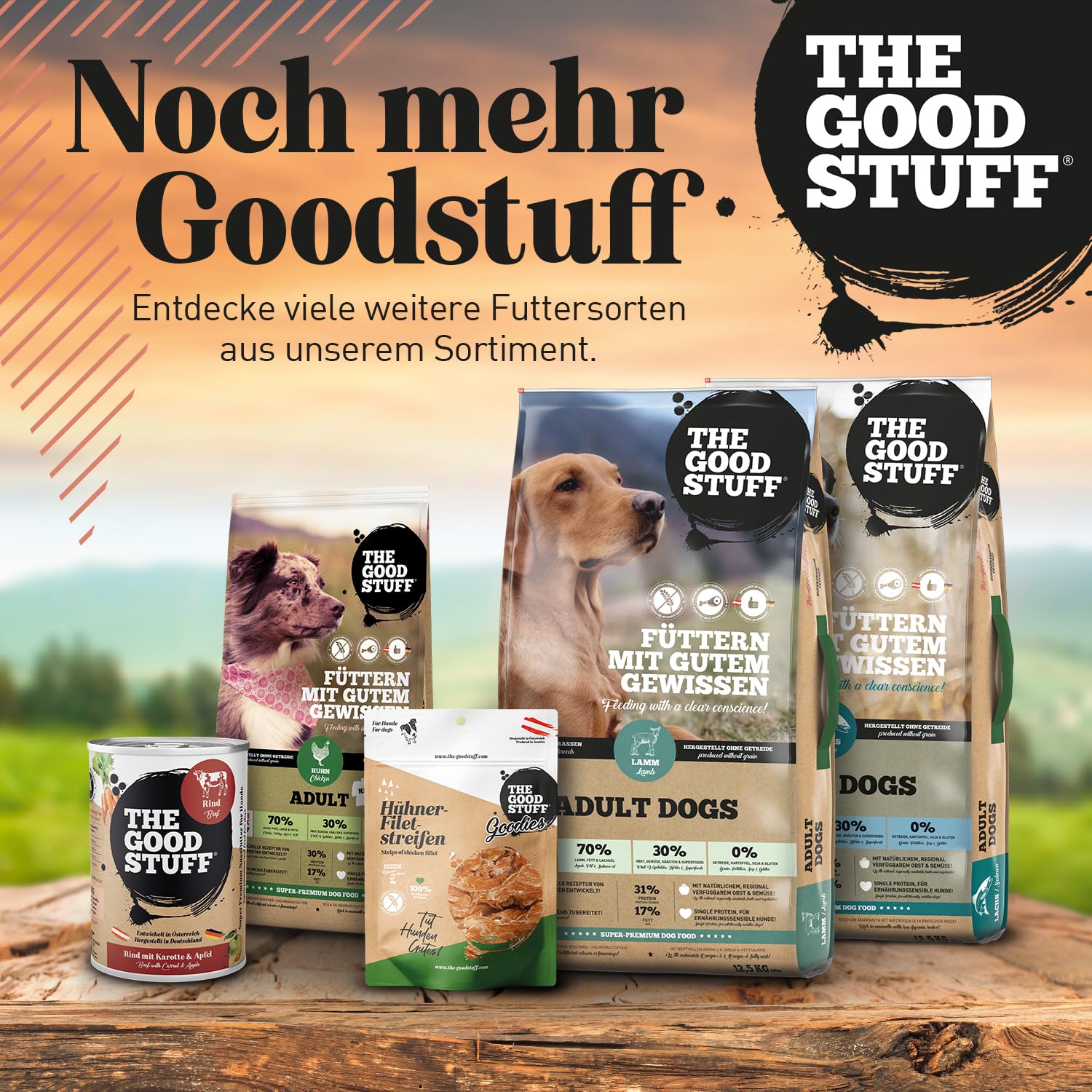 The GOODSTUFF Rind (Adult) 12,5 kg | Hochwertiges Hundetrockenfutter getreidefrei | Mit frischem Rindfleisch | Hundefutter trocken für ausgewachsene Hunde | Ausgewogenes Trockenfutter für Hunde