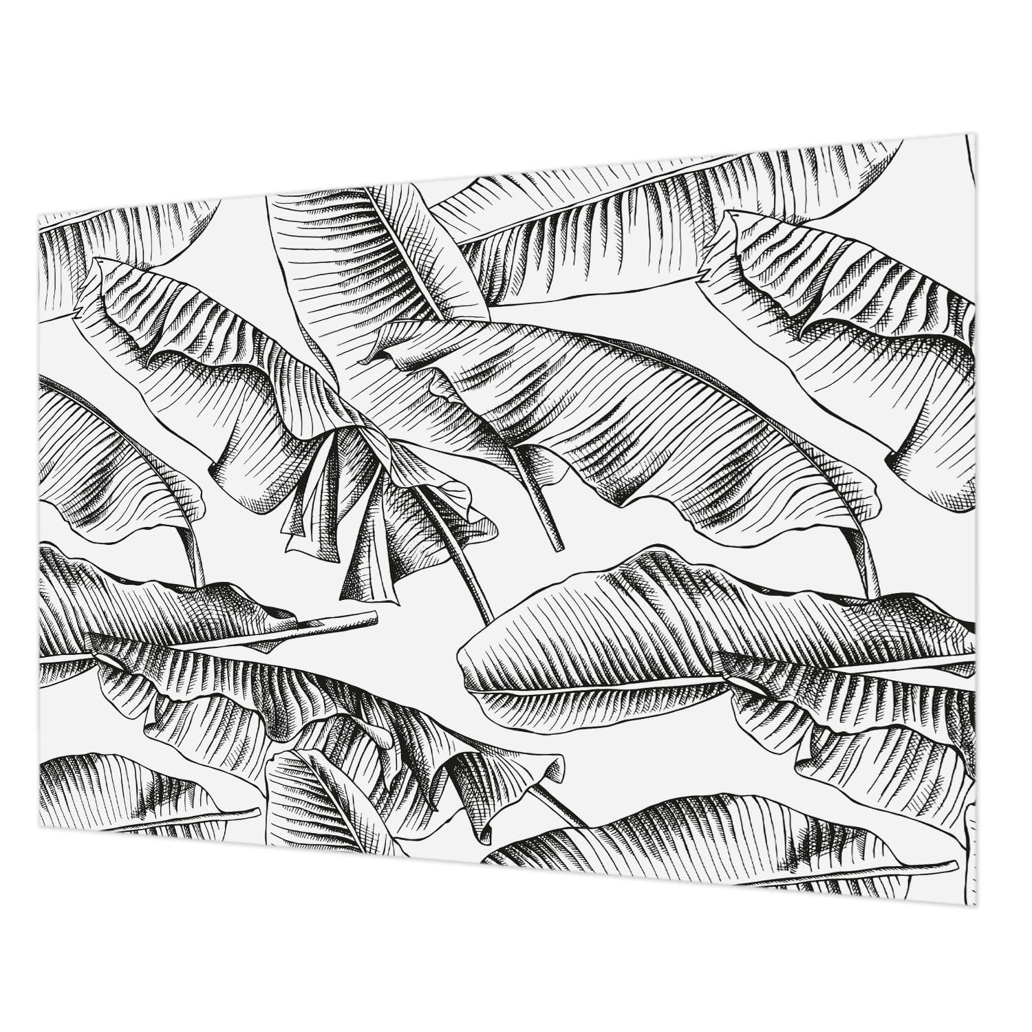 Revêtement mural intissé feuilles de bananier Tulup 208x146 cm pour salon