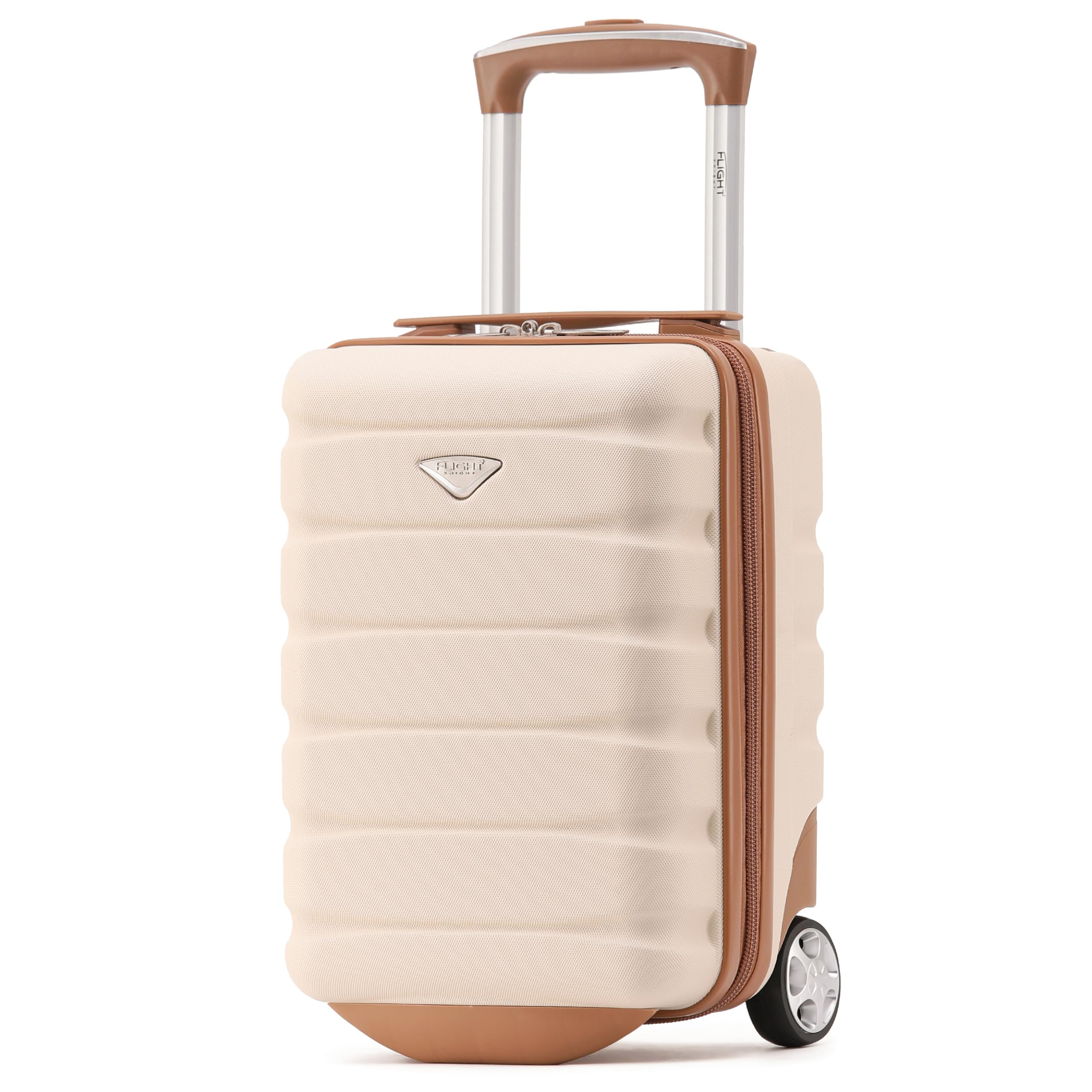 Flight Knight Valigie Rigide in ABS leggere a 2 ruote - Bagaglio a mano approvato per oltre 100 compagnie aeree come British Airways, Ryanair e easyJet, valigia da cabina 40x20x25cm
