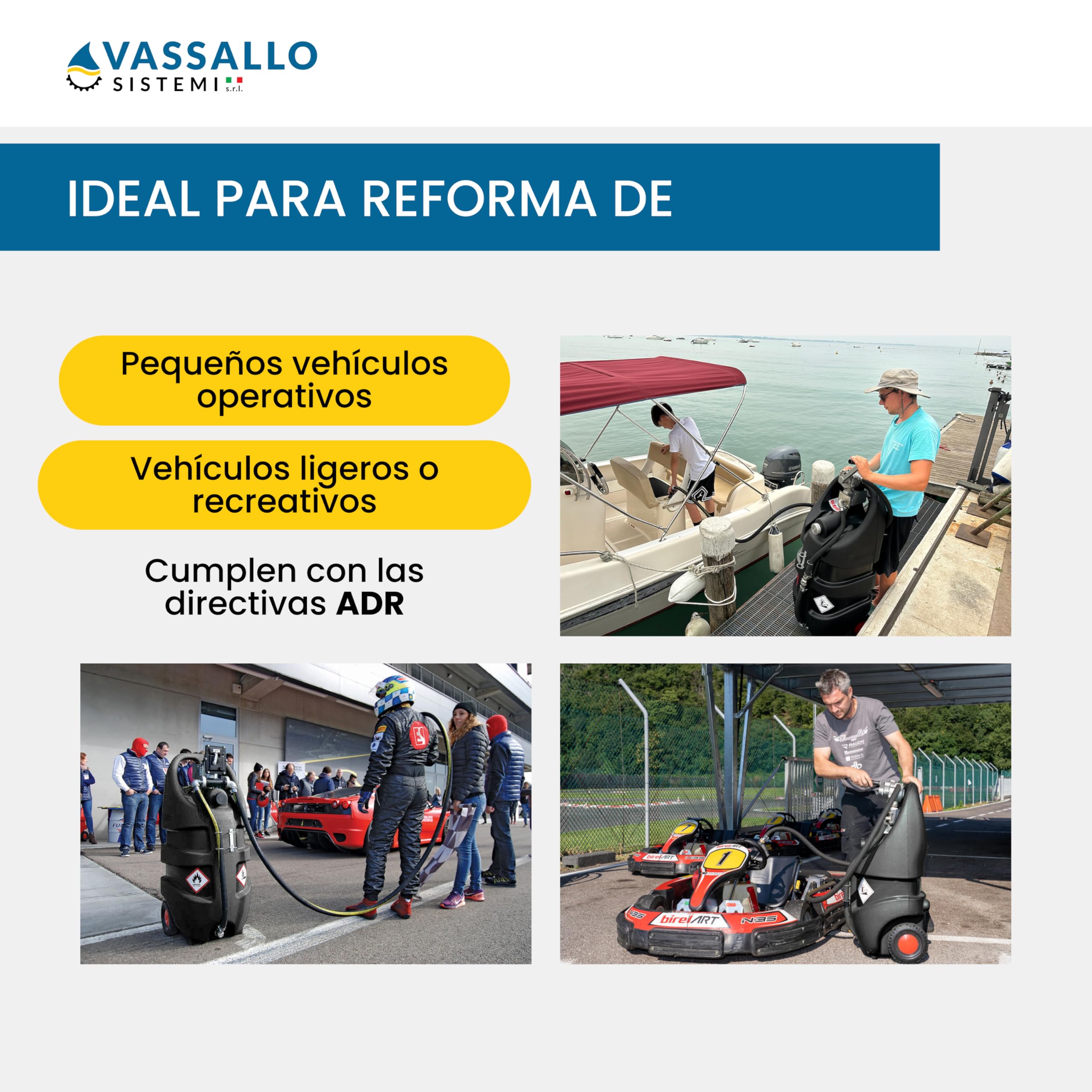 MobiFuel – Tanque de combustible portátil con ruedas para gasolina–Bidón transportable profesional con pistola dispensadora y manguera 3m – Almacenamiento seguro para embarcaciones, jardinería y obras
