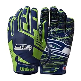 Wilson NFL Stretch Fit Football Gloves - Youth, Seattle Seahawks