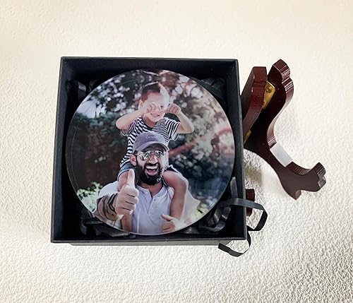 Miniatura 4 de Udyzax Pisapapeles de cristal personalizable, imagen personalizada, peso de papel de vidrio personalizado, regalos para hombres y mujeres,