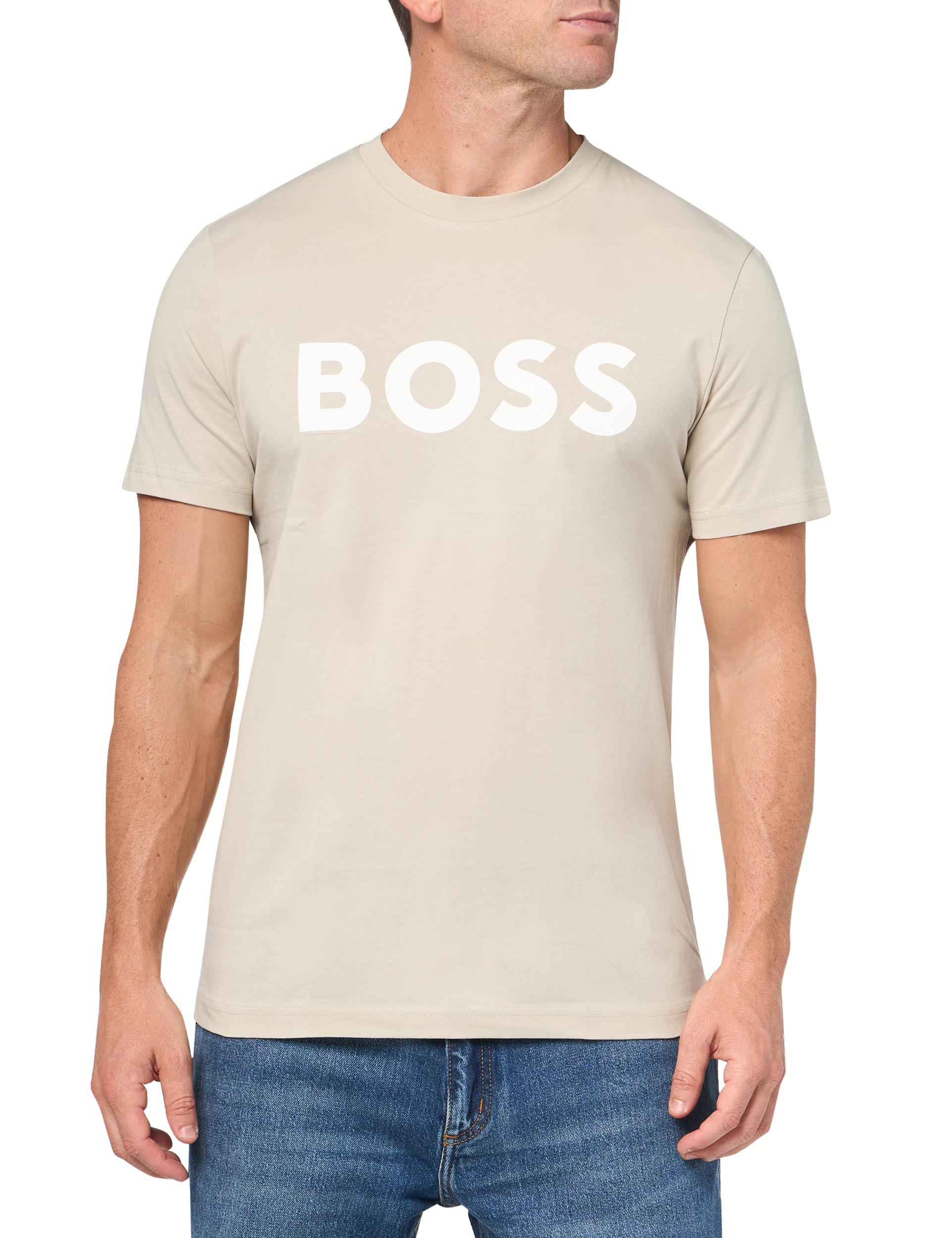 BOSS Men's Bold Logo Short-Sleeve Jersey T-Shirt