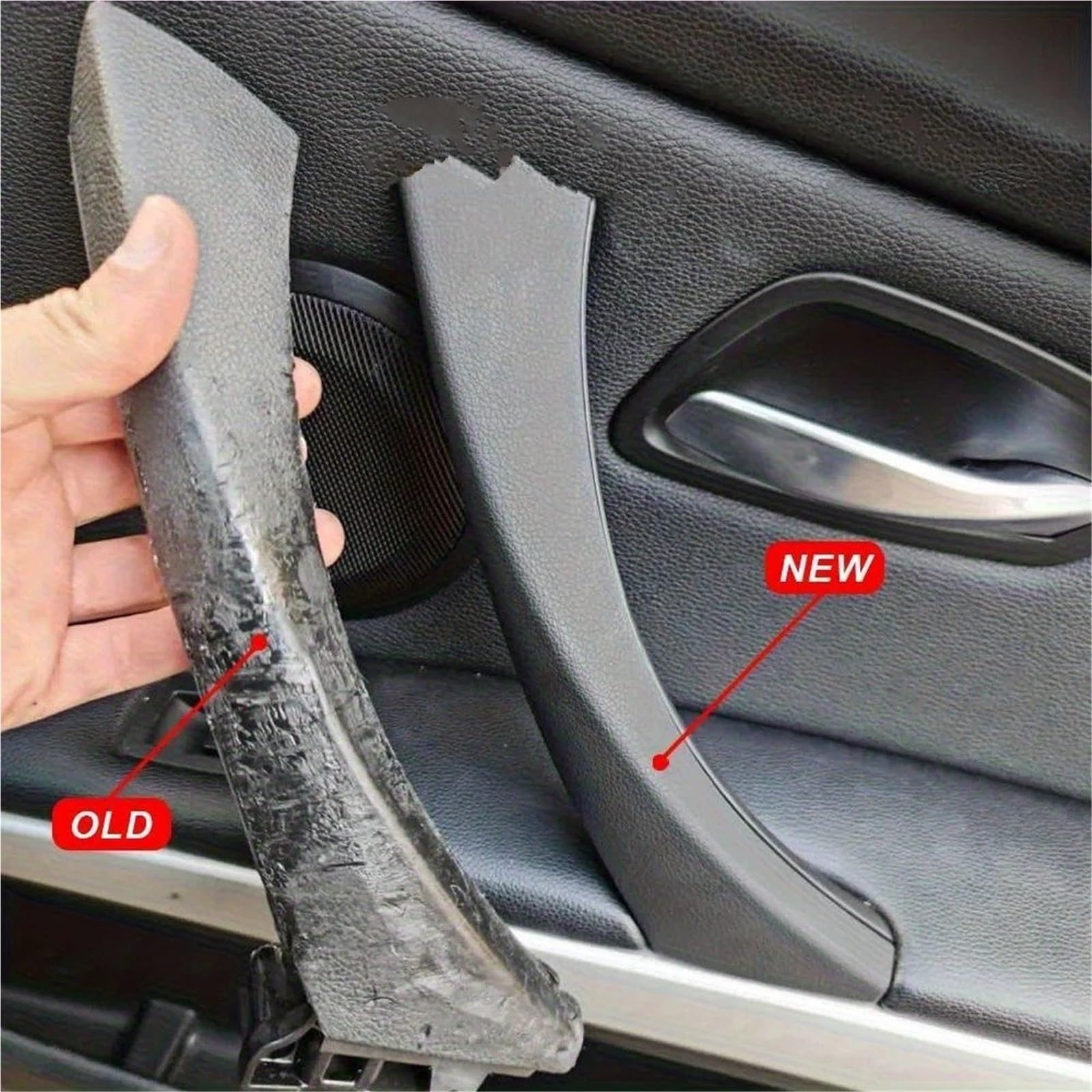 Interno auto maniglia porta Per BMW Serie 3 316 318 320 325 328 330 E90 E91 E92 2005-2012 Maniglia Interna Di Ricambio Per Porta(LHD Black 6pcs)