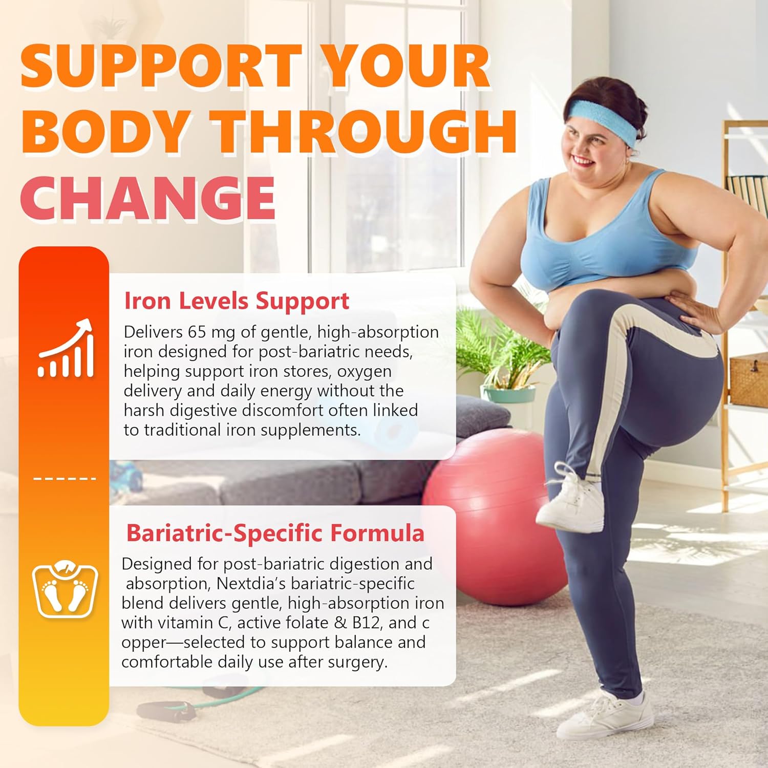 Liposomal Iron Supplement for Women, 65 mg with Vitamin C, Methylfolate, Bariatric Multivitamin with Iron for Gastric Bypass & Sleeve Recover, Post-Bariatric, Iron Level & Energy Support, 120 Softgels - Image 4