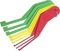 Lisle 81850 Brake Lining Thickness Gauge Set - 9 Color-Coded Sizes for Accurate SAE & Metric Pad Wear Measurement