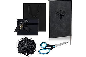 Lewtemi Premium Left Handed Stationery Gift Set: Left Handed Notebook, Scissors, Leather Journal
