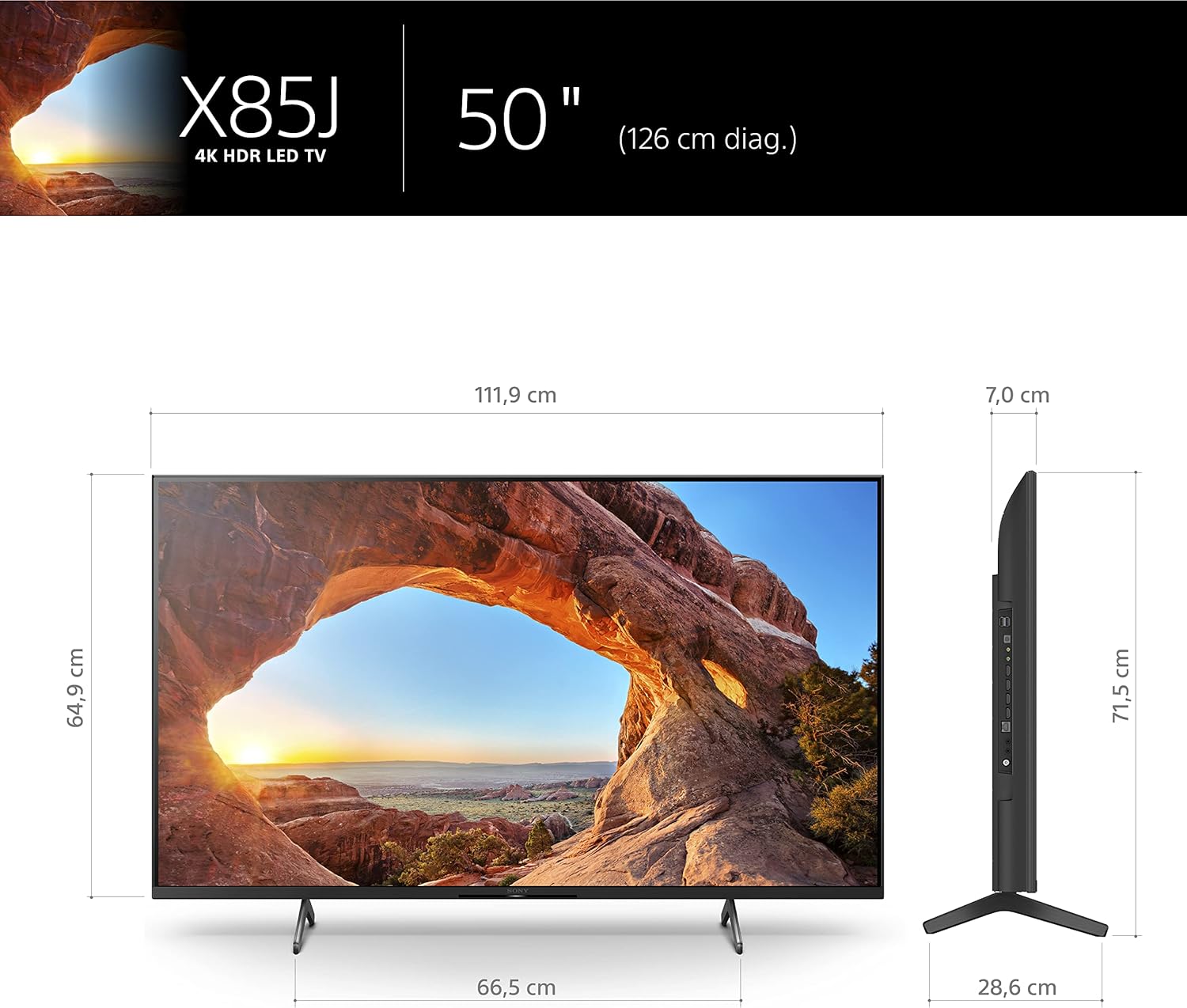 Sony BRAVIA KD-50X85JP - Smart TV 50 pollici, 4K ULTRA HD LED, HDR, con Google TV, Nero KD50X85JPAEP Sony BRAVIA KD-50X85JP - Smart TV 50 pollici, 4K ULTRA HD LED, HDR, con Google TV, Nero KD50X85JPAEP